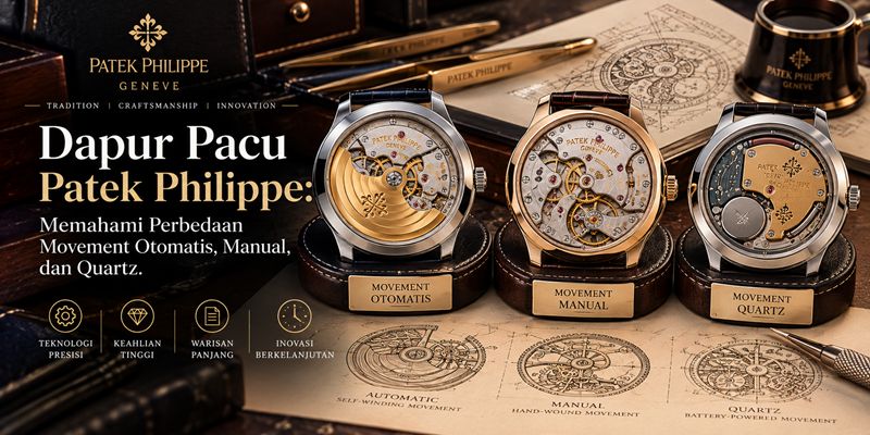 Dapur Pacu Patek Philippe Memahami Perbedaan Movement Otomatis Manual dan Quartz