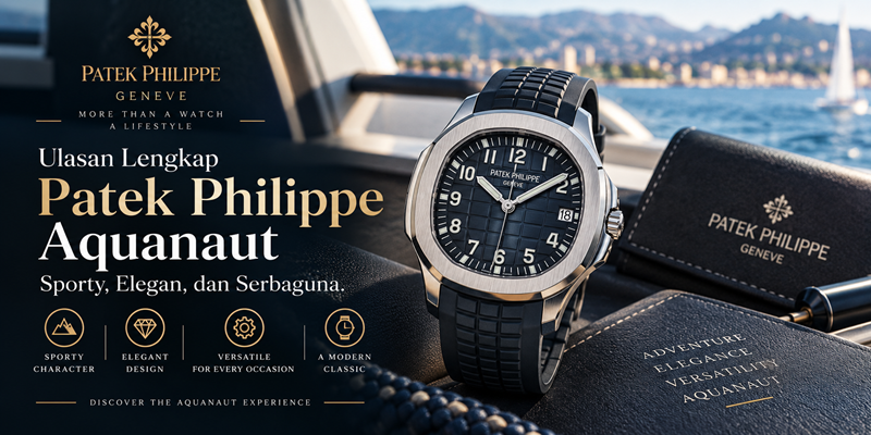 Ulasan Lengkap Patek Philippe Aquanaut Sporty, Elegan dan Serbaguna