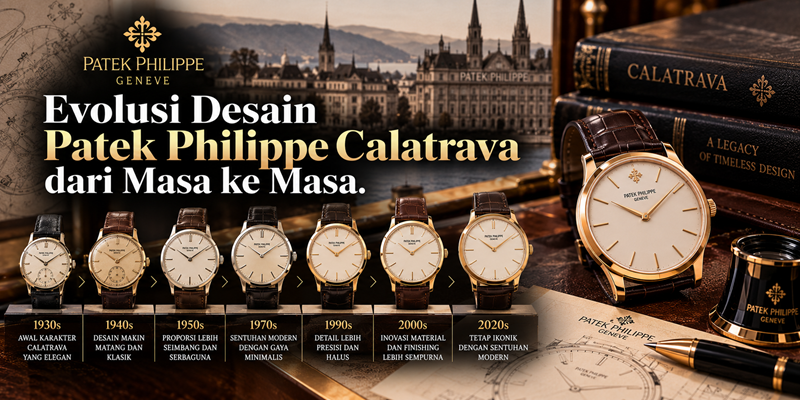 Evolusi Desain Patek Philippe Calatrava dari Masa ke Masa