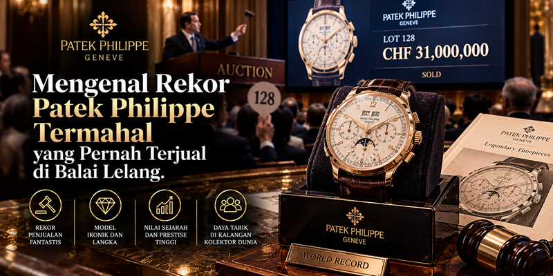 Mengenal Rekor Patek Philippe Termahal yang Pernah Terjual di Balai Lelang